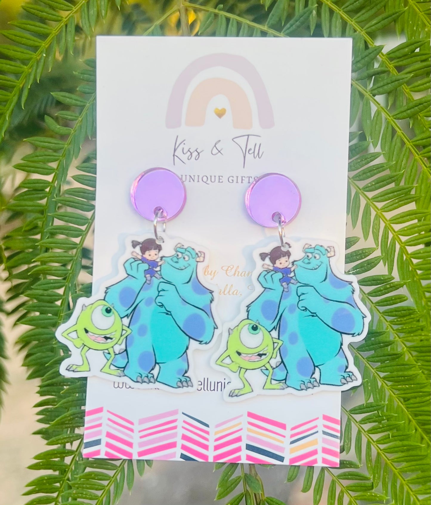 Monsters Inc Dangle Earrings