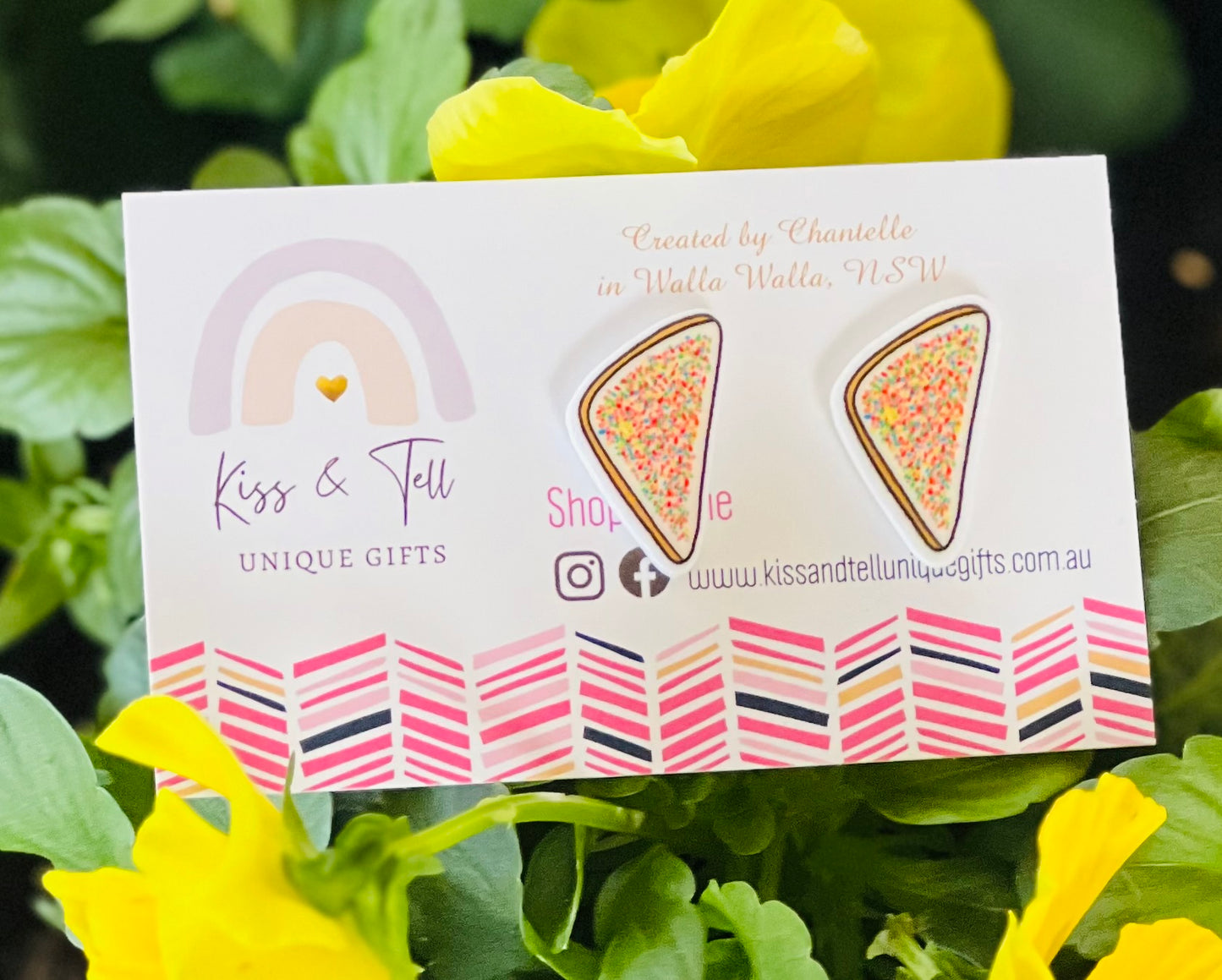 Large Fairy Bread Stud Earrings