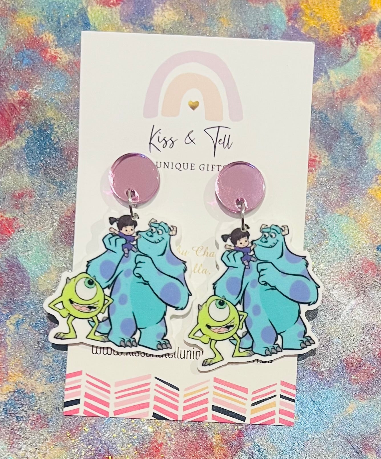 Monsters Inc Dangle Earrings